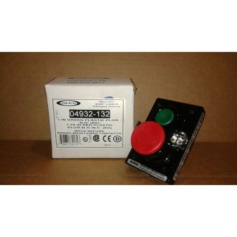 Rees 04932-132 Pushbutton Green.Red Double Plunger - New in Box