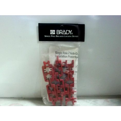Brady 65688 Single Pole Circuit Breaker Lock Out - 6 Per Pack New in Box