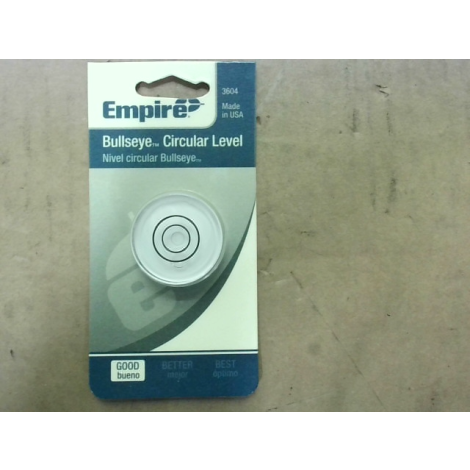 Empire 3604 Bullseye Circular Bubble Level (PCS 10 per Box) - New In Box