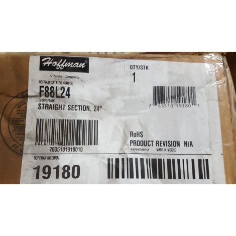 Hoffman F88L24 Lay In Wireway Straight Section - New In Box