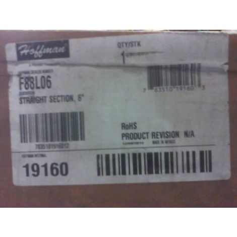 Hoffman F88L06 Wireway Straight Section 19160 - New In Box