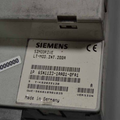 Siemens 6SN1123-1AA01-0FA1 SimoDrive LT Modul Int 200A
