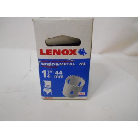 SAW, LENOX - 30028, WOOD & METAL HOLE SAW, 1-3/4", 44MM, - NEW IN BOX