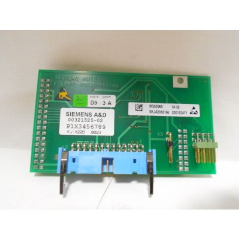 Siemens 00321525-02 Control Module Card