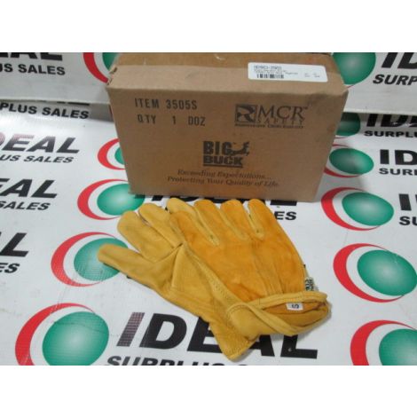MCR SAFETY 3505S, BIG BUCK DEERSKIN DRIVERS GLOVES SMALL - SOLD BY THE DOZEN