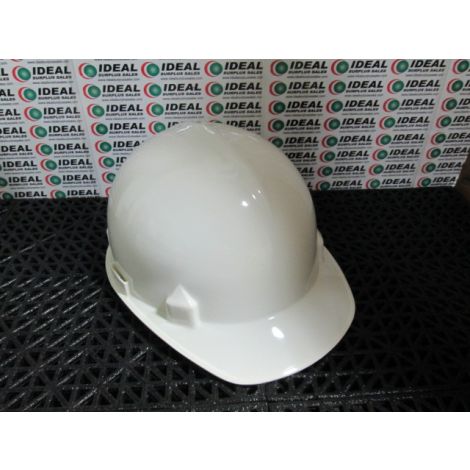Jackson Safety SC6 White Hard Hat 391 w/4-Point Ratchet Suspension