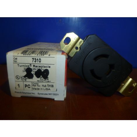 PASS & SEYMOUR 7310 TURNLOK RECEPTACLE 20A NEW IN BOX