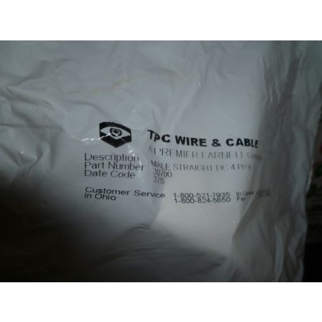 TPC WIRE & CABLE 30700 CONNECTOR NEW IN BOX