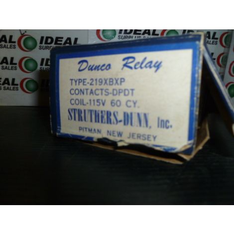 STRUTHERS DUNN 219XBXP RELAY NEW IN BOX