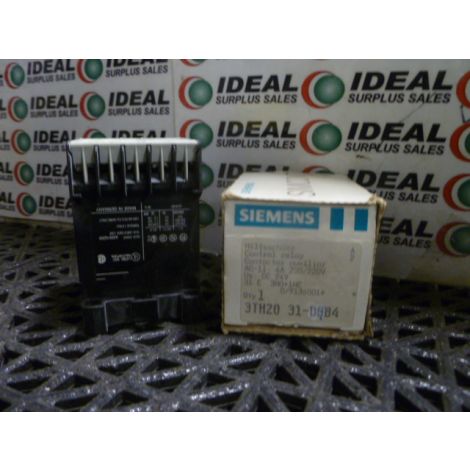 RELAY, SIEMENS - 3TH20-31-0BB4, CONTROL RELAY, 4A, 230/220V - NEW