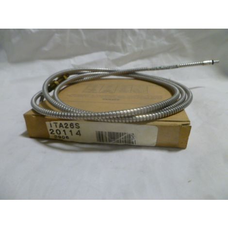 Banner 20114 Glass Fiber Optic Cable Angled Tip ITA26S - New In Box